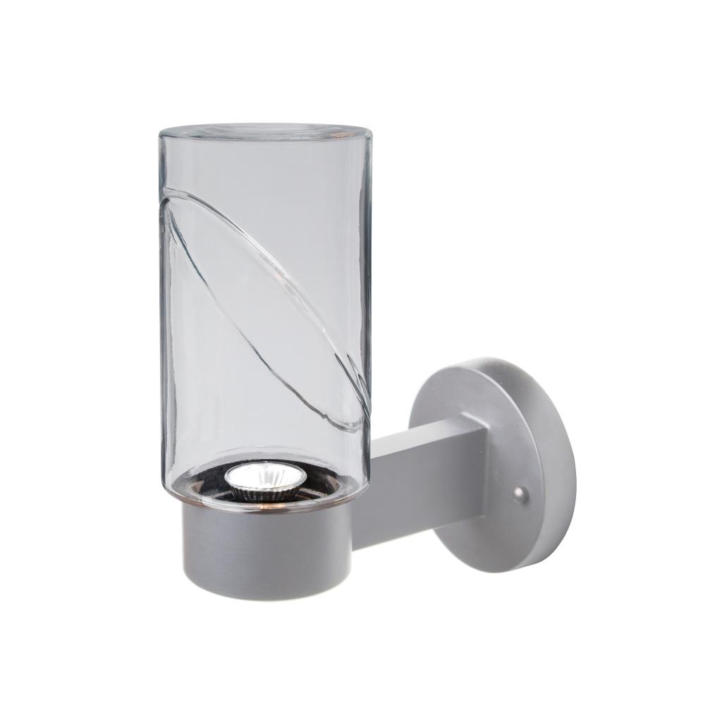 Blink Outdoor Sconce, Clear/Clear, Silver Finish, 1x4W LED