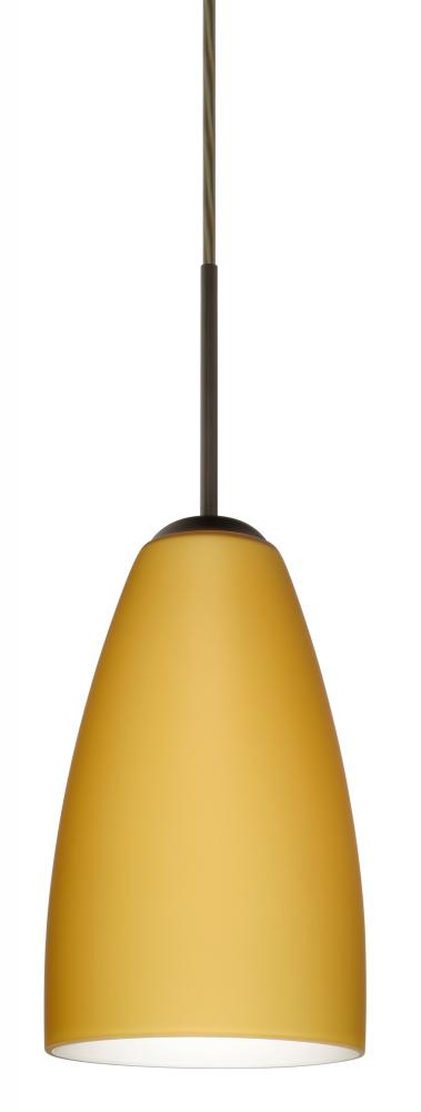 Besa Riva 9 Pendant For Multiport Canopy Bronze Vanilla Matte 1x75W Medium Base