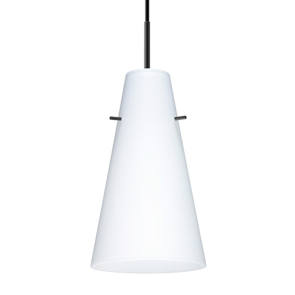 Besa Cierro LED Pendant For Multiport Canopy J Opal Matte Black 1x9W LED