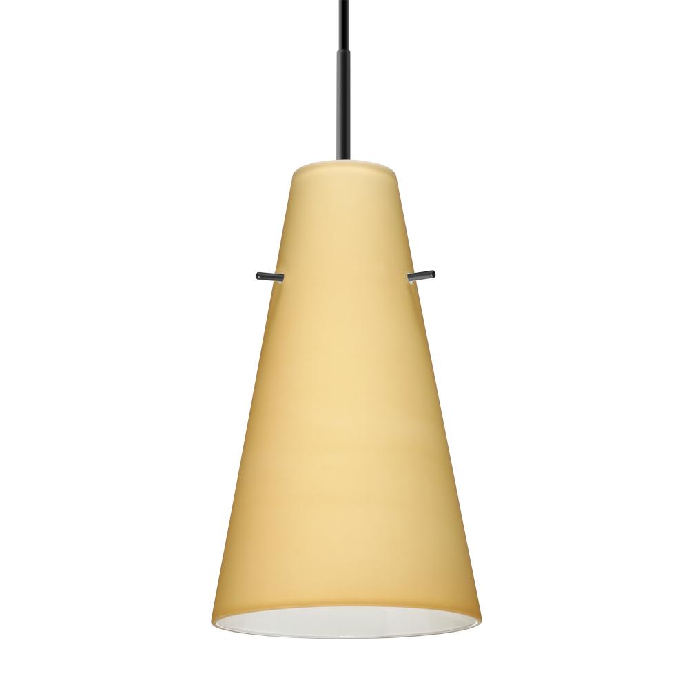 Besa Cierro LED Pendant For Multiport Canopy J Vanilla Matte Black 1x9W LED