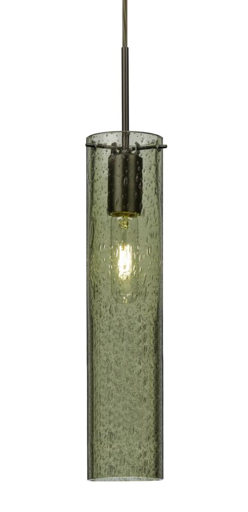 Besa, Juni 16 Pendant For Multiport Canopy, Moss Bubble, Bronze, 1x60W Medium Base