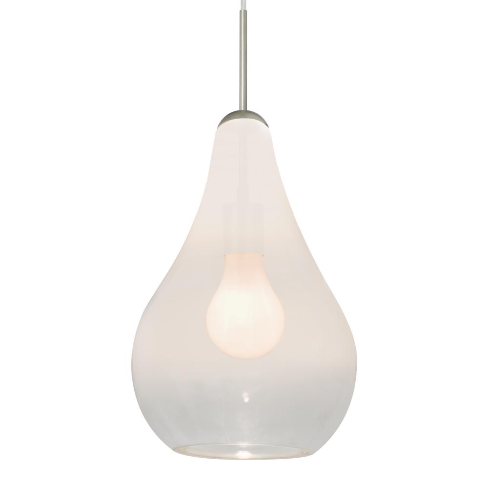 Besa, Leon Cord Pendant for Multiport Canopy for Multiport Canopy, Milky White/Clear,