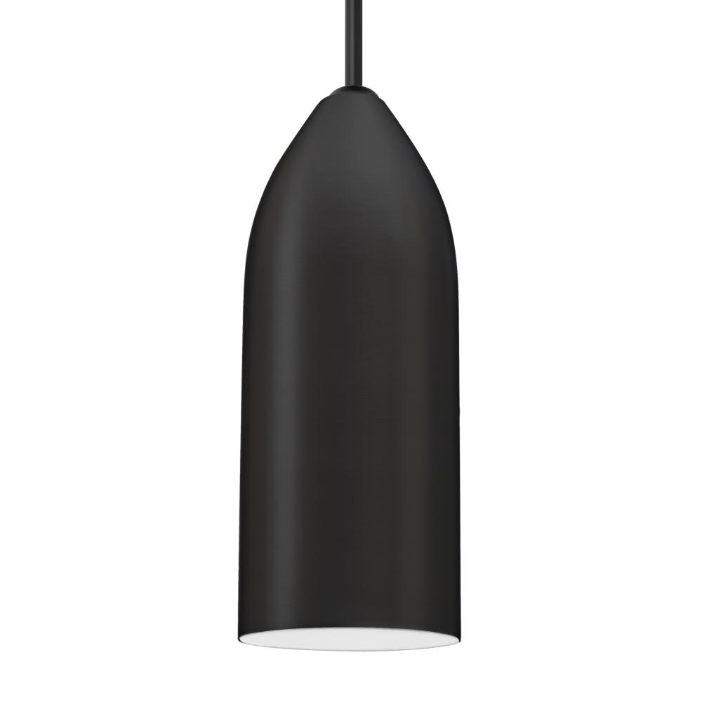 Besa, Lindy Pendant For Multiport Canopy, White, Satin Nickel Finish, 1x9W LED