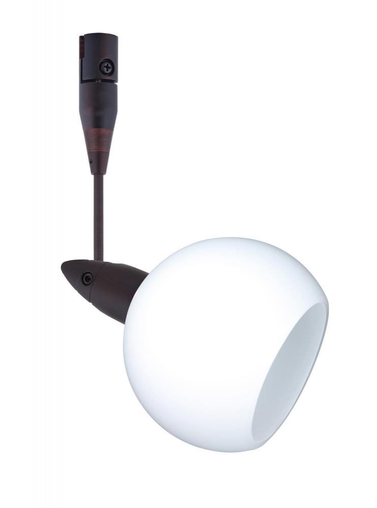 Besa Spotlight With 12&#34; Stem Palla 3 Bronze Opal Matte 1x35W Halogen Mr11