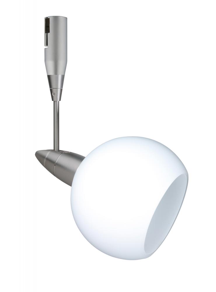 Besa Spotlight With 12&#34; Stem Palla 3 Satin Nickel Opal Matte 1x35W Halogen Mr11