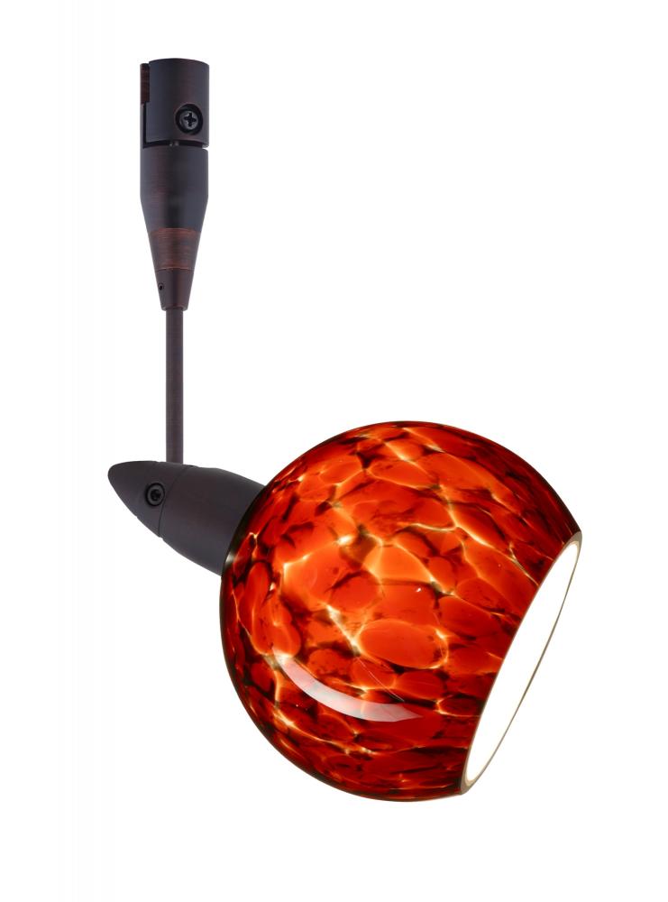 Besa Spotlight With 18&#34; Stem Palla 3 Bronze Garnet 1x35W Halogen Mr11