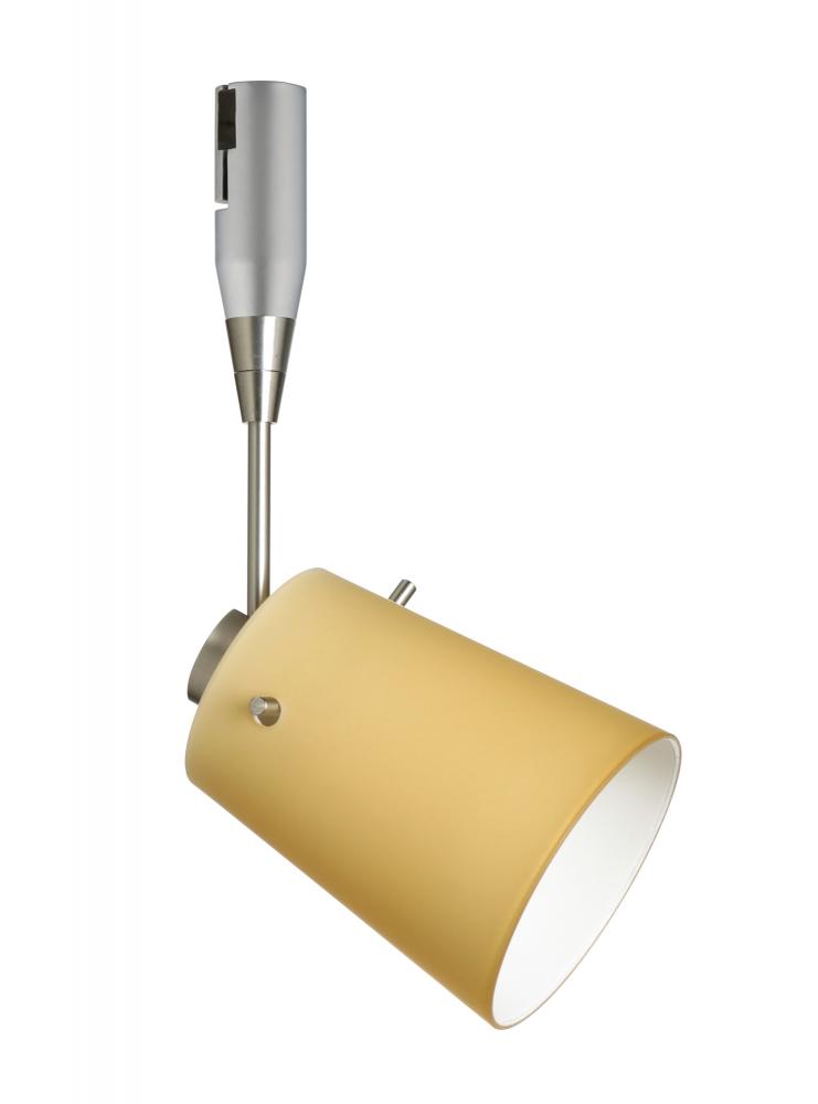 Besa Spotlight With 12&#34; Stem Tammi 3 Satin Nickel Vanilla Matte 1x50W Halogen Mr16