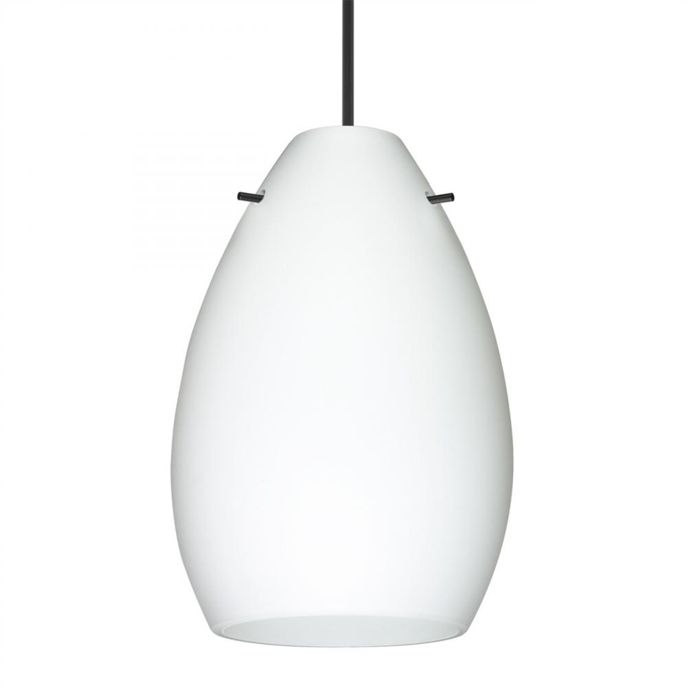 Besa Pendant Pera 6, Black Finish, Opal Matte 1x5W LED