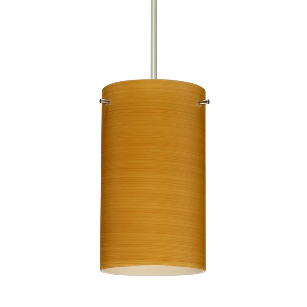 Besa Stilo 7 Pendant Satin Nickel Oak 1x50W Halogen, 277V, 0-10V Dimming