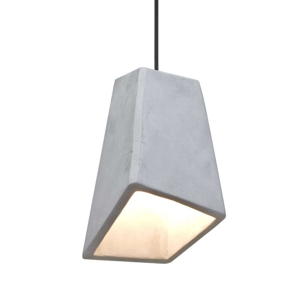 Besa Skip Pendant, Natural, Black Finish, 1x9W LED