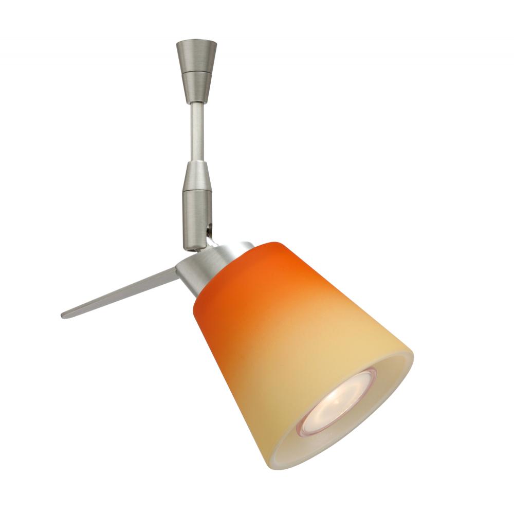 Besa Spotlight Canto 3 Satin Nickel Bicolor Orange/Pina 1x3W LED