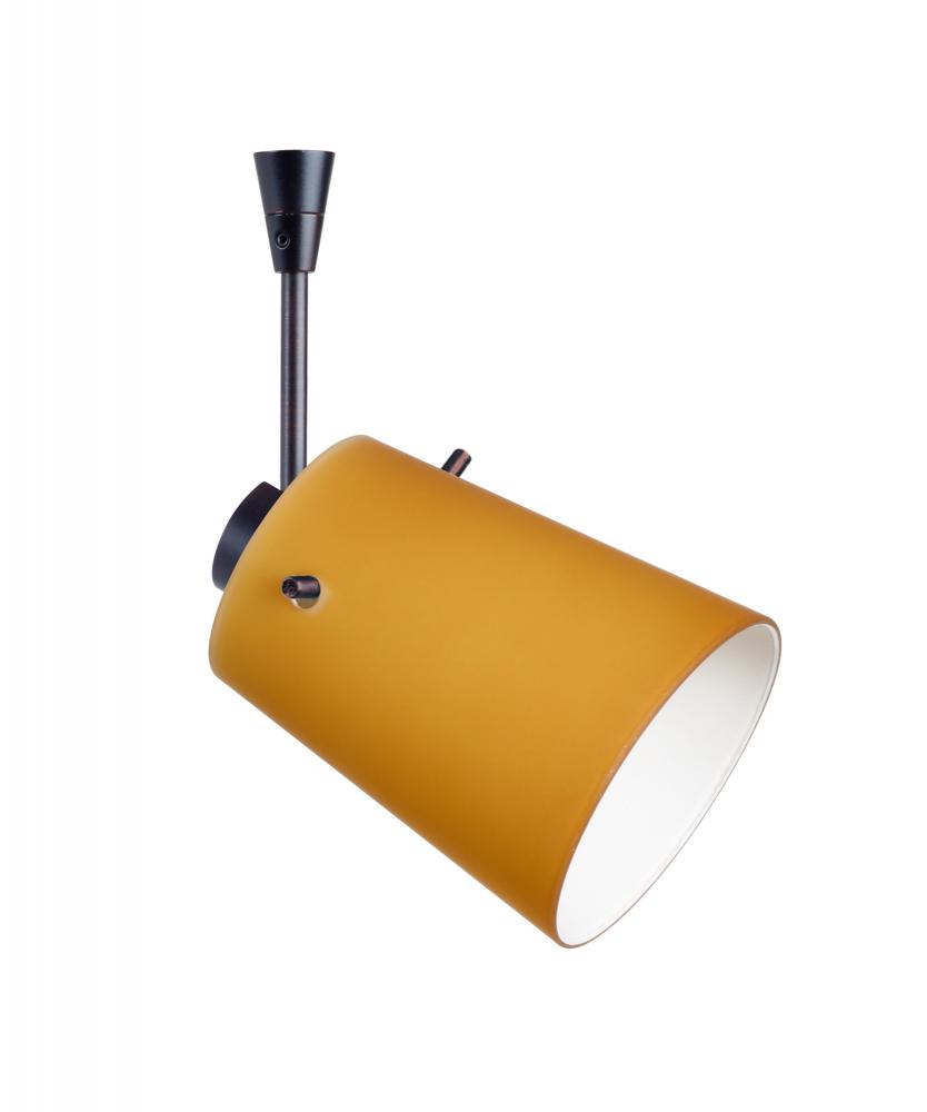 Besa Spotlight With 18&#34; Stem Tammi 3 Bronze Amber Matte 1x50W Halogen Mr16