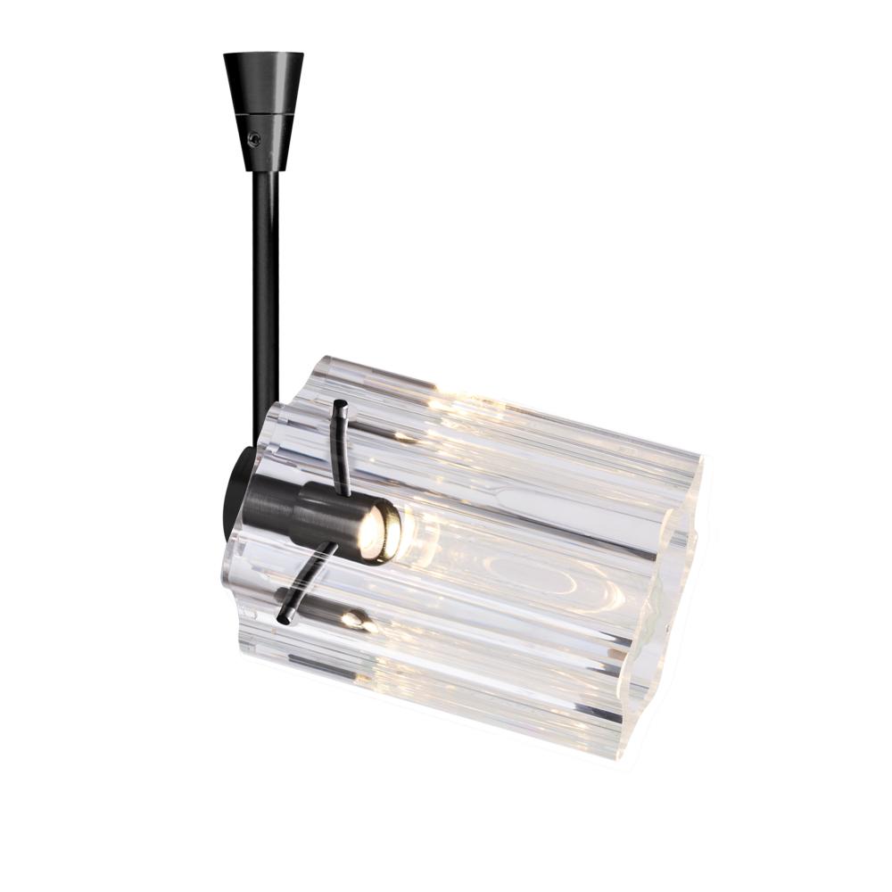 Besa Ice 4 Spotlight, Clear Glass, Black Finish, 1x3W LED