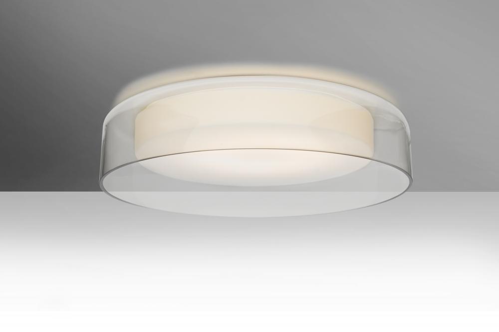 Besa Tango 15 Ceiling, Clear/Opal Matte, 1x17W LED