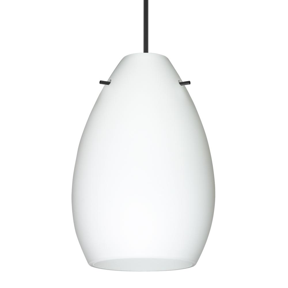 Besa Pendant Pera 6, Black Finish, Opal Matte 1x5W LED