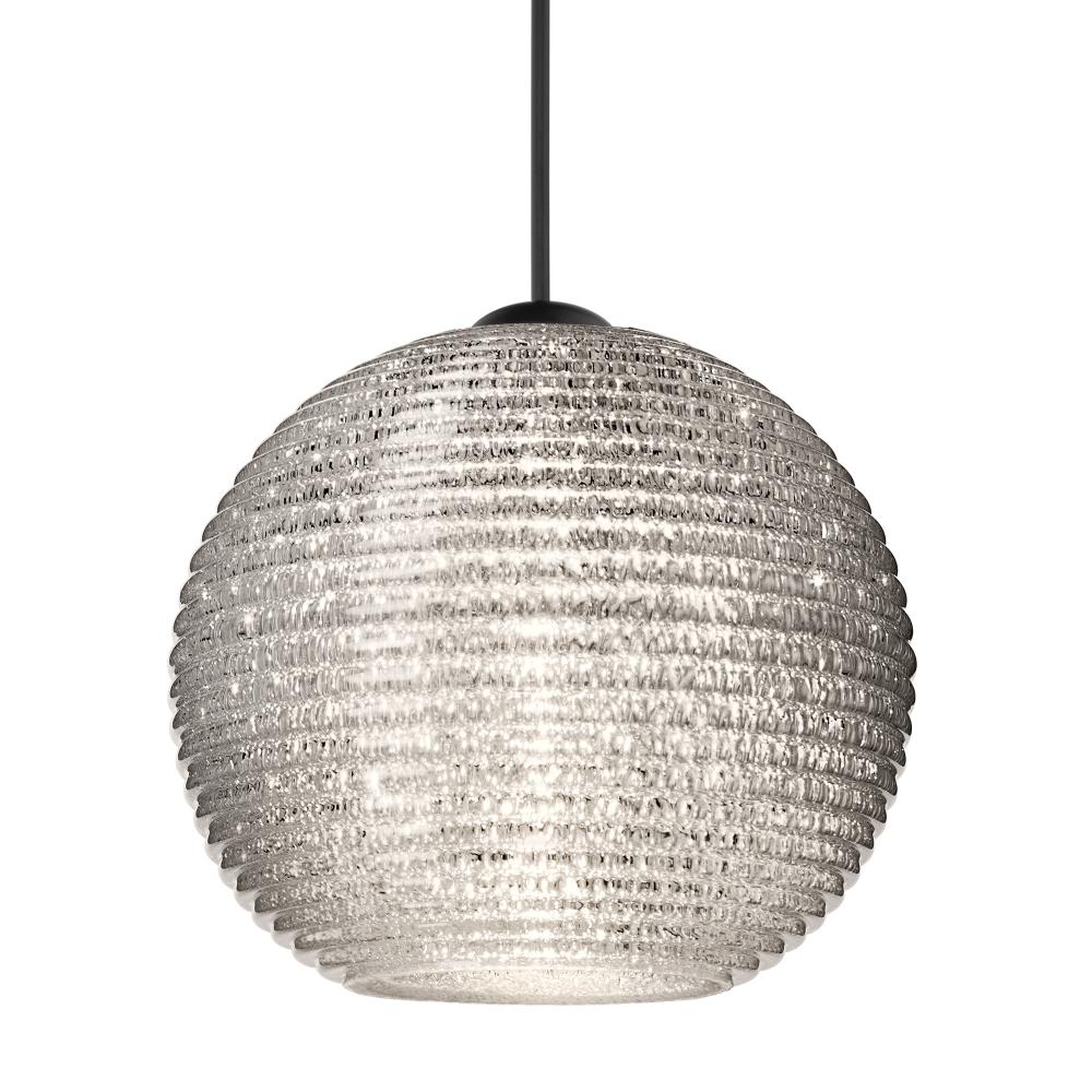 Besa Pendant Kristall 6, Black Finish, Glitter 1x35W MAX GY6.35 Base