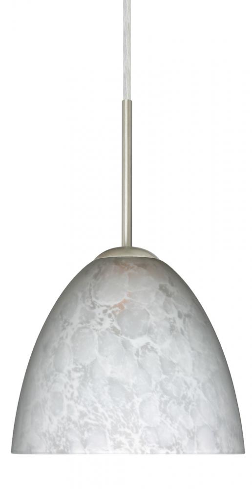 Besa Sasha Pendant Satin Nickel Carrera 1x40W Halogen