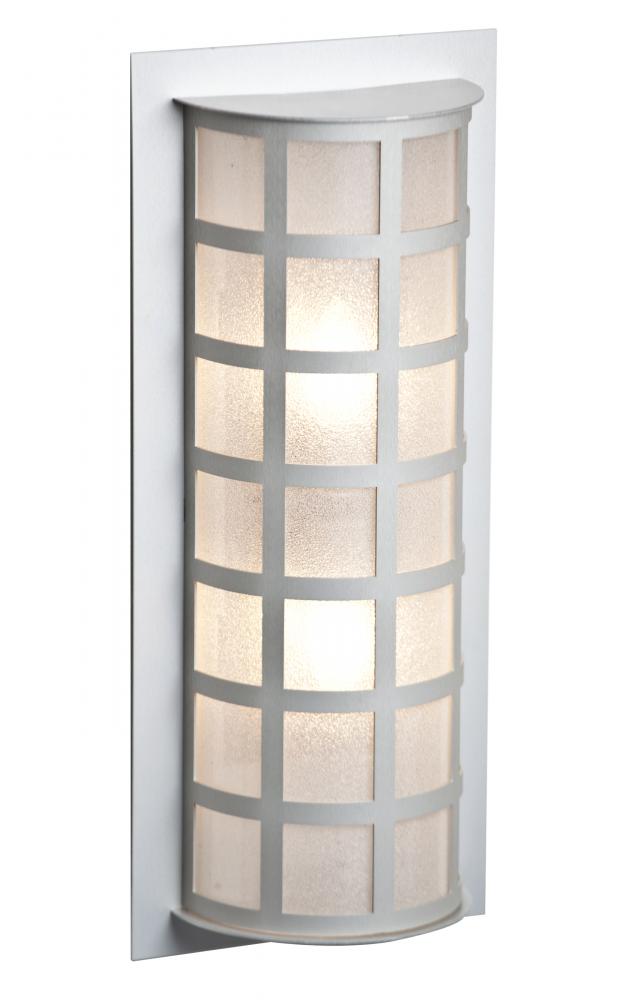 Besa Outdoor Scala 20 Brushed Aluminum Glitter Glass 2x60W A19