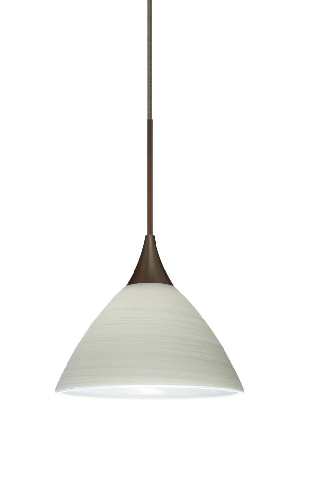 Besa Pendant Domi Bronze Chalk 1x50W Halogen