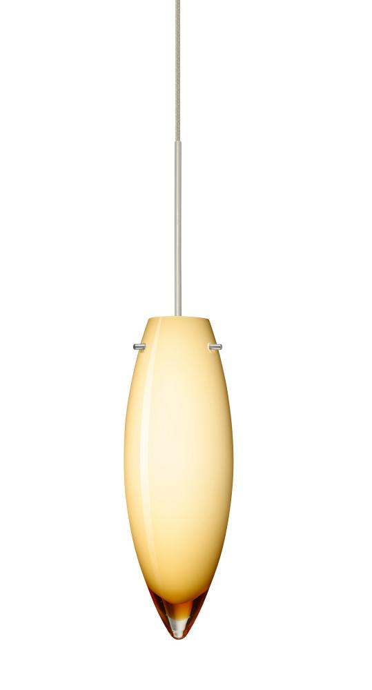 Besa Pendant Juliette Satin Nickel Vanilla Glossy 1x35W Halogen