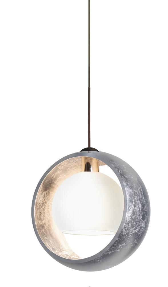 Besa Pendant Pogo Bronze Silver/Inner Silver 1x35W Halogen