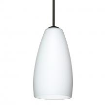 Besa Lighting 1BC-150907-MED-BK - Besa Chrissy Pendant Black Opal Matte 1x50W MAX E26 Base