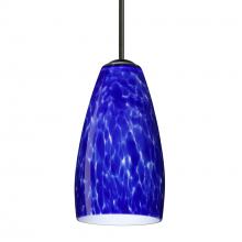 Besa Lighting 1BC-150986-MED-BK - Besa Chrissy Pendant Black Blue Cloud 1x50W MAX E26 Base