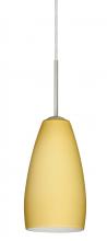 Besa Lighting 1BC-1509VM-MED-SN - Besa Chrissy Pendant Satin Nickel Vanilla Matte 1x50W B10 Medium Base