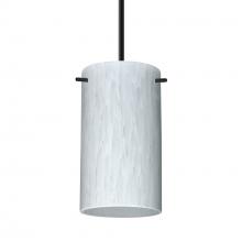 Besa Lighting 1BC-440419-MED-BK - Besa Stilo 7 Pendant Black Carrera 1x40W MAX E26 Base