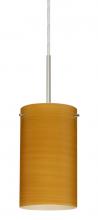 Besa Lighting 1BC-4404OK-LED-SN - Besa Stilo 7 LED Pendant Oak Satin Nickel 1x9W LED