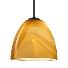 Besa Lighting 1BC-7572HN-MED-BK - Besa Sasha Pendant Black Honey 1x50W MAX E26 Base