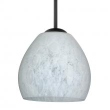 Besa Lighting 1BT-412219-BK - Besa Bolla Pendant Black Carrera 1x50W MAX E12 Base