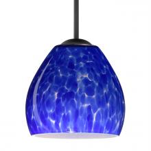 Besa Lighting 1BT-412286-BK - Besa Bolla Pendant Black Blue Cloud 1x50W MAX E12 Base