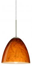 Besa Lighting 1JC-4470HB-LED-SN - Besa Vila LED Pendant Habanero Satin Nickel 1x9W LED