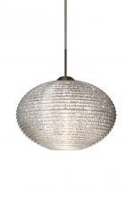 Besa Lighting 1JC-4912GL-BR - Besa Pendant Pape 10 Bronze Glitter 1x75W Medium Base