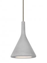 Besa Lighting 1JC-GALANA-LED-BR - Besa Gala Pendant, Natural, Bronze Finish, 1x9W LED