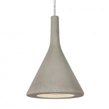 Besa Lighting 1JC-GALATN-LED-SN-L - Besa Gala Pendant, Tan, Satin Nickel Finish, 1x9W LED, 15Ft. Cord