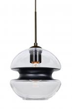 Besa Lighting 1JC-HULA8BK-BR - Besa Hula 8 Cord Pendant