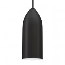 Besa Lighting 1JC-LINDWH-BK - Besa, Lindy Cord Pendant, White, Satin Nickel Finish, 1x60W MAX E26 Base