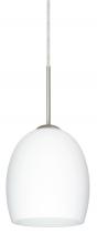 Besa Lighting 1JT-169707-SN - Besa Lucia Pendant Satin Nickel Opal Matte 1x75W Medium Base