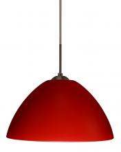 Besa Lighting 1JT-420131-BR - Besa Tessa Pendant Bronze Red Matte 1x75W Medium Base