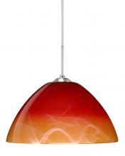 Besa Lighting 1JT-4201SL-LED-SN - Besa Tessa Pendant Solare Satin Nickel 1x9W LED