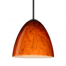 Besa Lighting 1JT-4470HB-BK - Besa Vila Pendant Black Habanero 1x60W MAX E26 Base