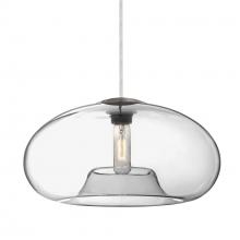 Besa Lighting 1JT-BANA15CL-SN - Besa Pendant Bana 15 Satin Nickel Clear 1x60W Medium Base