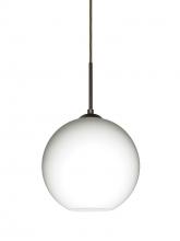 Besa Lighting 1JT-COCO807-BR - Besa Coco 8 Pendant, Opal Matte, Bronze Finish, 1x60W Medium Base