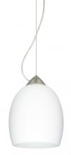 Besa Lighting 1KX-169707-LED-SN - Besa Lucia LED Stem Pendant Opal Matte Satin Nickel 1x9W LED