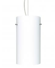 Besa Lighting 1KX-412007-SN - Besa Cable Pendant Stilo 12 Satin Nickel Opal Matte 1x150W Medium Base A21