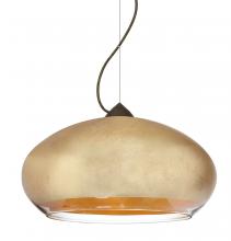 Besa Lighting 1KX-4345GF-BR - Besa Brio 14 Cable Pendant Bronze Gold Foil 1x75W Medium Base