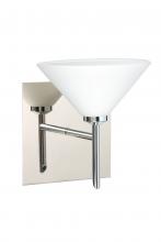 Besa Lighting 1SW-117607-CR-SQ - Besa Wall With SQ Canopy Kona Chrome White 1x40W G9