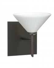 Besa Lighting 1SW-282453-LED-BR-SQ - Besa Wall With SQ Canopy Kona Bronze White Starpoint 1x5W LED